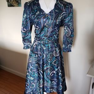 Whirlaway Vintage Psychedelic Dress